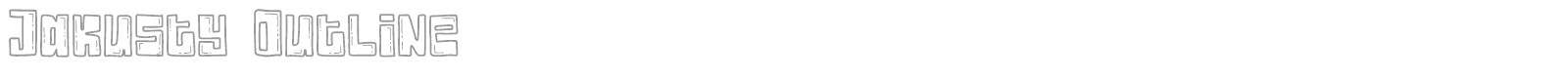 Jakusty font preview